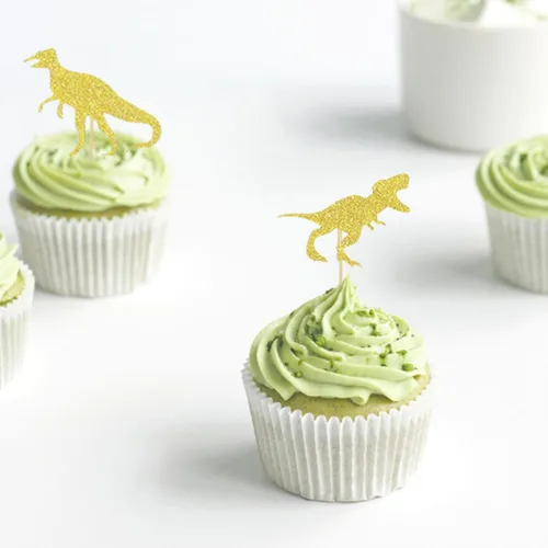 Vista 5 de 16pcs Dinosaur Cake Topper Plug-in Birthday Party Decor for Cakes