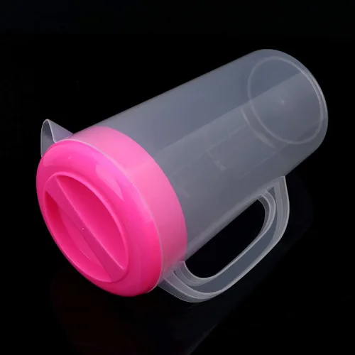 Vista 5 de Aislor Jarra plástica del galón que cola, apta para lavavajillas Rosa 67.6 fl oz