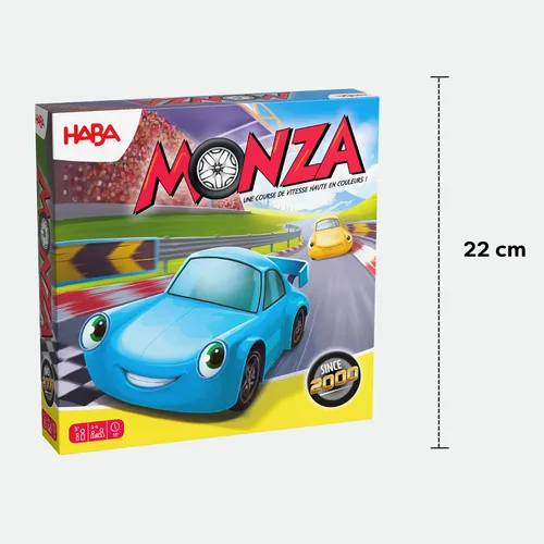 Vista 6 de HABA Monza Car Racing - Juego de mesa para niños, juego de estrategia a juego de colores, a partir de 5 años