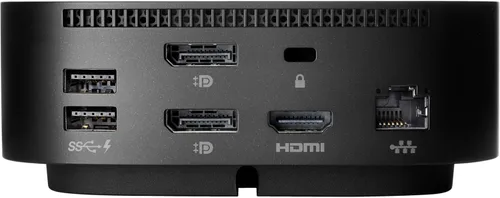 Vista 7 de HP USB-C Dock 100W G5, estación de acoplamiento 9 en 1, hasta 3 pantallas