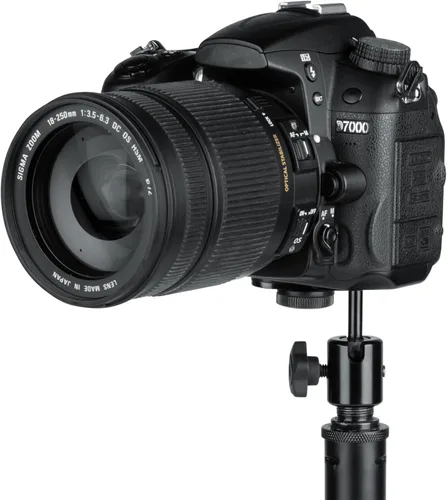 Vista 15 de Gator Frameworks Adaptador de Soporte para Cámara de Pie de Micrófono con Cabezal de Rótula se Adapta a Roscas de Cámara Estándar 1/4-20