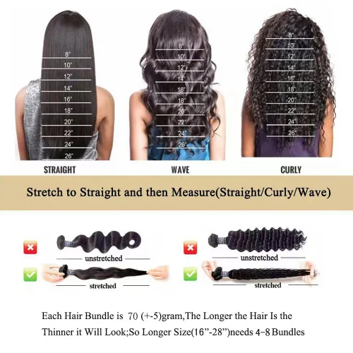 Vista 5 de Manojos de cabello humano ondulado profundo de 12, 14, 16 pulgadas, mechones de cabello humano rizado, tejido de cabello humano 100% sin procesar