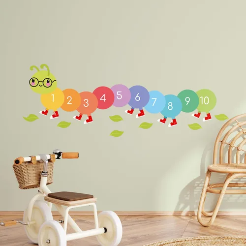 Vista 9 de Teddylabels - Mariposas azules - Pegatinas de pared fáciles de aplicar y extraíbles: transforma el dormitorio de tus niños pequeños con una