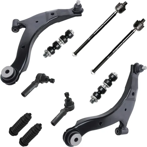 Vista 530 de Detroit Axle - Kit de suspensión frontal de 10 piezas para Dodge Avenger 2008-2014, Chrysler Sebring 2007-2010, 2 brazos de control inferiores, 2