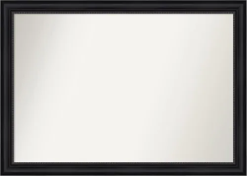Vista 354 de Amanti Art Espejo personalizado, espejo de baño negro Astor, espejo de pared o espejo de tocador de baño sobre el fregadero (25 x 25 pulgadas)