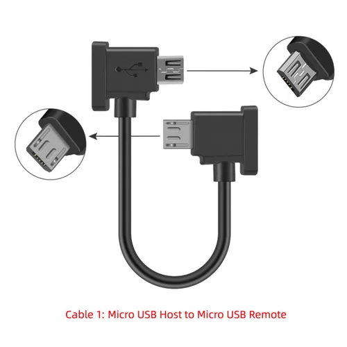 Vista 4 de xiwai 3 unids/set Tipo-C y Micro y 8P a Micro USB USB-C Cable de datos para Mavic Pro Platinum Park RC Accesorios