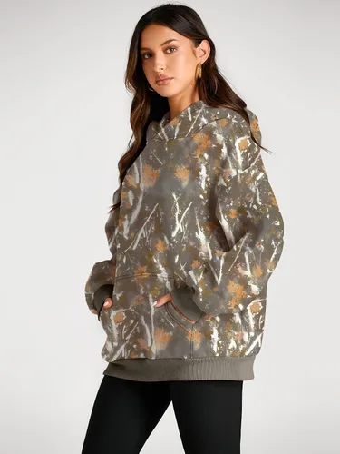 Vista 199 de Trendy Queen - Sudaderas extragrandes con capucha para mujer, suéteres de manga larga, sin botones, de vellón, de otoño, ropa de invierno