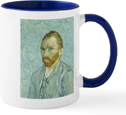 Vista 11 de CafePress Irises By Vincent Van Gogh Taza de café de cerámica de 11 oz (11.0 fl oz)