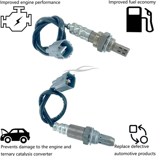 Vista 4 de Dropwater Juego de 2 sensores de oxígeno de repuesto para Toyota Tacoma 4.0L 2006-2005 Sensores de oxígeno ascendentes y descendentes 234-9026