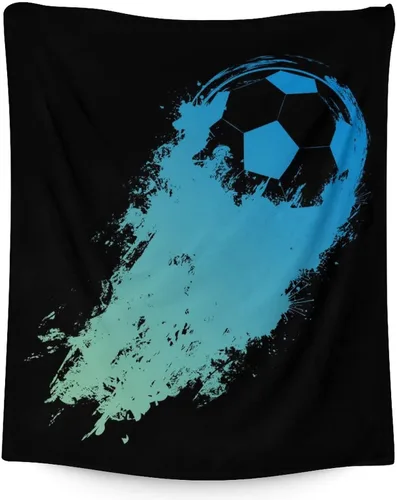 Vista 15 de Manta de fútbol para regalar – Manta deportiva de 30 x 40 pulgadas para adultos y niños, mantas coloridas de felpa suave para sofá, oficina