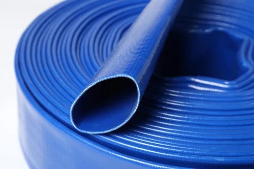 Vista 8 de 6" EN X 300' pies de PVC agrícola Lay Flat Discharge Pump Hose con Roscado Camlock Pin Lug
