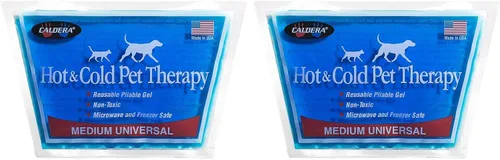Vista 4 de Caldera Pet Therapy - Paquete de gel para hombro y cadera, mediano, color azul
