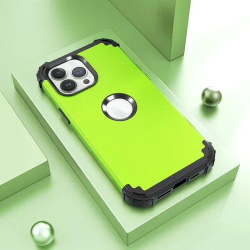 Vista 2 de IDweel Funda para iPhone 14 Pro Max con Protector de Pantalla para Mujeres, 3 en 1, a prueba de golpes, ajuste delgado, híbrida, resistente, Hierba