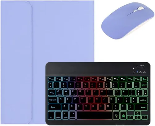 Vista 14 de kaidisen Teclado retroiluminado para Galaxy Tab A8 10.5 pulgadas Tablet Modelo SM-X200/X205/X207 Funda de teclado con ratón, carcasa de teclado