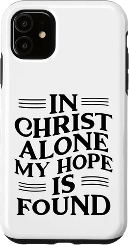 Vista 5 de iPhone 14 En Cristo Solo Mi Esperanza Se Encontró - Funda Inspiradora Cristiana
