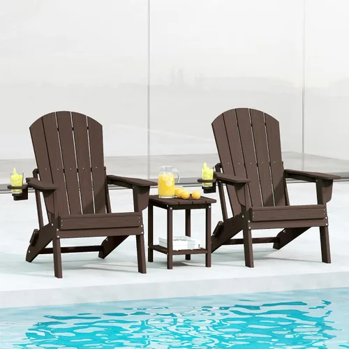 Vista 53 de HDPE Silla Adirondack plegable, Aruba