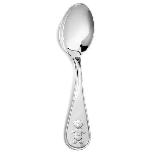 Vista 9 de Cuchara de alimentación para bebés de plata esterlina 925 con cuentas