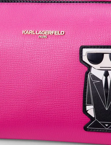 Vista 4 de KARL LAGERFELD Women's Maybelle Cosmetic Bag Fucsia