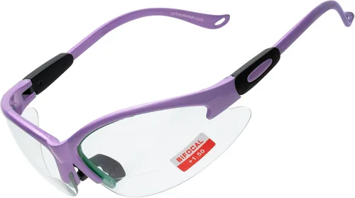 Vista 33 de Spits Eyewear Gafas de seguridad bifocales o inferiores de caza con varias opciones de lente y marco azul (blue frame)