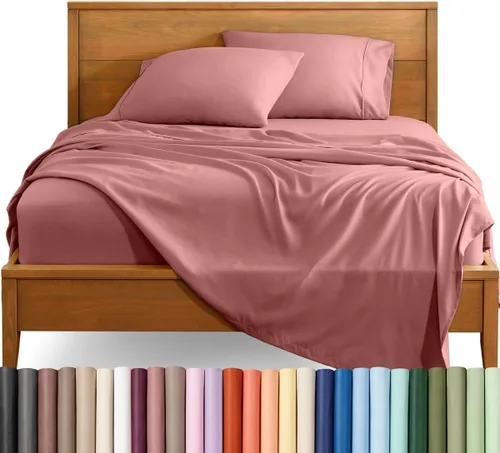 Vista 78 de Bare Home Juego de Sábanas Twin - Sábanas de Cama de Microfibra Ultra-Suave 1800 - Doble Cepillado - Bolsillos Profundos - Ajuste Fácil - Extra