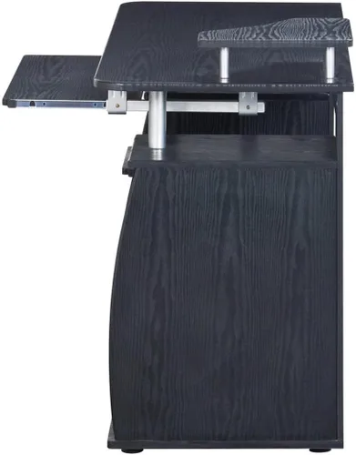 Vista 7 de Techni Mobili Escritorio para computadora de 47 pulgadas de ancho con cajones y almacenamiento, escritorio de oficina con estante para impresora