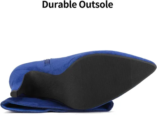 Vista 5 de DREAM PAIRS - Botas de tacón alto de media caña para mujer