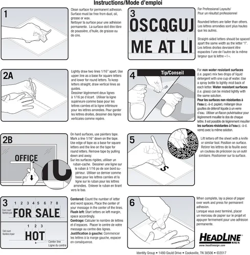 Vista 2 de Headline Sign 6109 EZ Art - Kit temático para recaudar fondos para crear tus propios pósteres