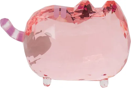 Vista 2 de Enesco Facets Pusheen - Figura de gato con corazón, 1.69 pulgadas, rosa