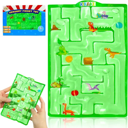 Vista 7 de Juguete sensorial de laberinto Fidget, juguetes sensoriales rellenos de gel para niños y adultos, para aliviar el estrés y la ansiedad, con relleno