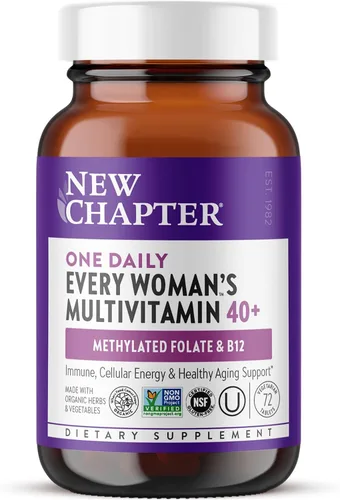 Vista 9 de Comprimidos multivitamínicos para mujeres de 40 años en adelante New Chapter, una al día, ANC-204, 1, 1