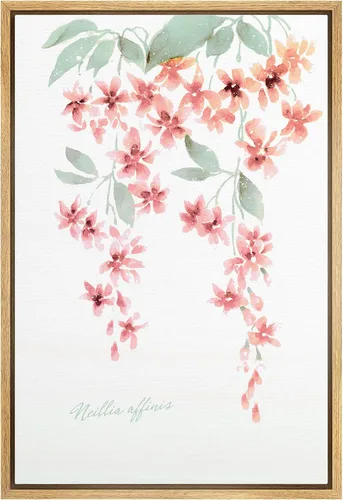 Vista 24 de NWT Juego de impresiones enmarcadas para pared, ramo de flores amarillas, capullos de flores amarillas, ilustraciones de plantas florales, arte