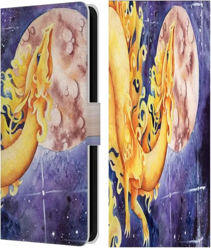 Vista 373 de Head Case Designs Officially Licensed Carla Morrow Galactic Entrancement Dragons Leather Wallet Case Compatible with Samsung Galaxy A07 4G