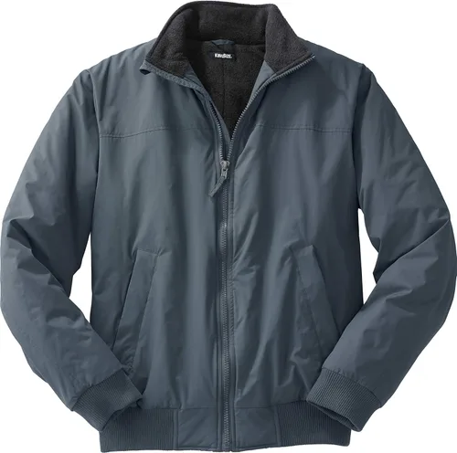 Vista 10 de KingSize Chaqueta bomber grande y alta con forro polar para hombre