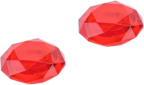 Vista 6 de Joystick Cover Silicone Controller Joystick Button Cap Crystal Appearence (Red)