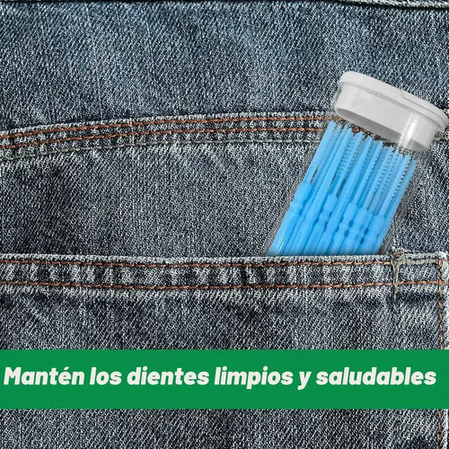 Vista 6 de 2280pcs palillo de dientes de plástico de doble cabeza, púas de dientes
