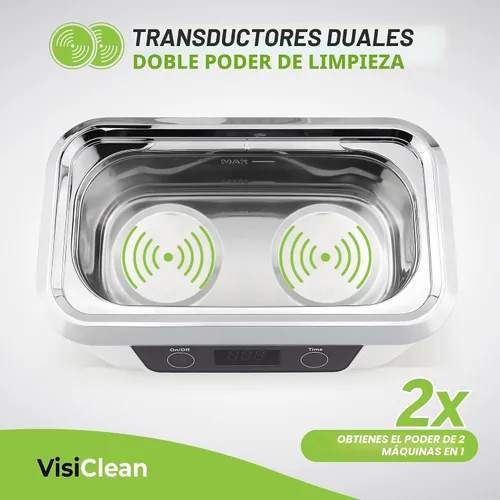 Vista 6 de Limpiador ultrasónico, limpiador ultrasónico profesional para anillos de diamante, plata, oro, aretes, collares, anteojos, dentaduras, retenedor