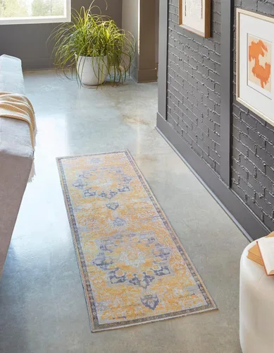 Vista 21 de Unique Loom Renaissance Collection - Alfombra rectangular de 2 x 3 pies 1 pulgada, color azul y verde