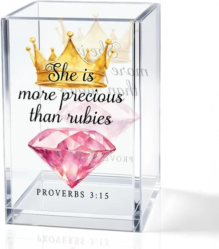 Vista 15 de A Sweet Friendship Refreshes The Soul - Portalápices cosméticos para mujeres, regalos cristianos para mujeres amigas, divertidos versículos