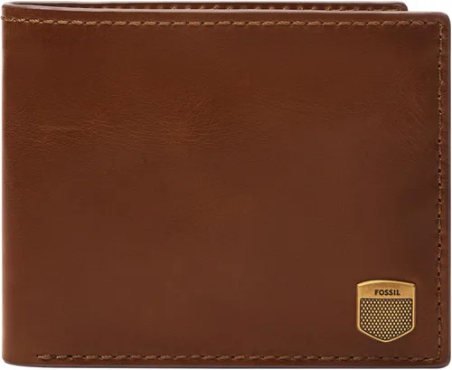 Vista 4 de Fossil Ryan - Cartera plegable de piel con bloqueo RFID y ventana de identificación abatible para hombre