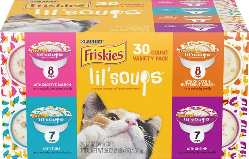Vista 14 de Purina Friskies Lil' Soups Lil' Grillers & Lil' Slurprises complemento alimenticio para gatos