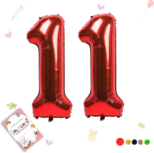 Vista 70 de Globos grandes de 40 pulgadas de números del 0 al 9, globos numéricos para decoración de fiesta de cumpleaños, globos de helio de aluminio