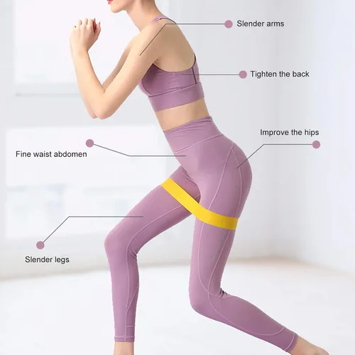 Vista 7 de 5 bandas de ejercicio elásticas de resistencia para ejercicio, fitness, yoga, cinturón de entrenamiento, 5