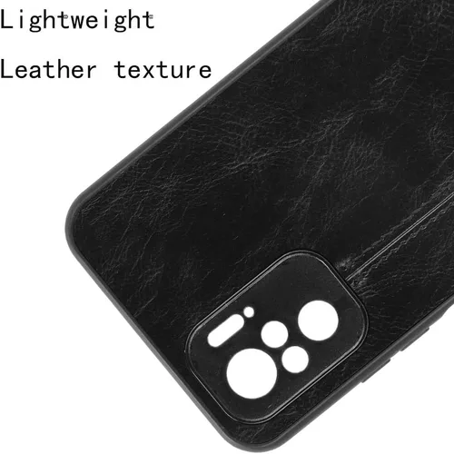 Vista 4 de Funda de teléfono para Xiaomi Redmi Note 10S, Funda para Xiaomi Redmi Note 10S Funda protectora de cuero PU estilo vaca, cubierta antideslizante a