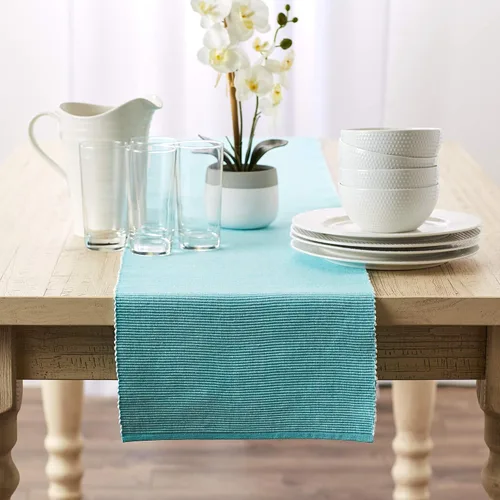 Vista 4 de DII Mesa de la colección de dos tonos, tablero de mesa, 13x72, aguamarina