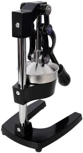 Vista 5 de Cast Iron Citrus Juicer, Extra-Large Commercial Grade Manual Hand Press, Heavy Duty Countertop Squeezer for Fresh Orange Juice (Black)