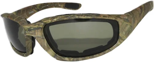 Vista 13 de OWL Gafas de espuma acolchadas para motocicleta, lente transparente con espejo ahumado