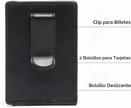 Vista 5 de TUMI Estuche para tarjetas con clip para dinero Alpha Negro
