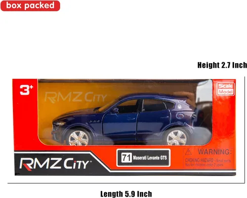 Vista 7 de RMZ City Escala 1:36 para fundición a presión de aleación modelo Maserati Levante coche de juguete, vehículos de juguete para niños pequeños, niños