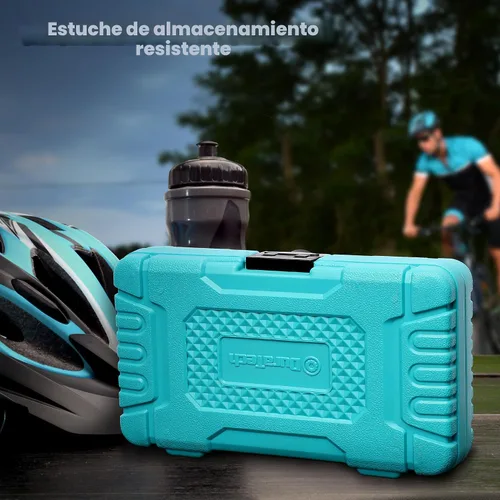 Vista 9 de DURATECH Kit de herramientas de bicicleta de 31 piezas, kit completo de reparación de bicicletas con caja de almacenamiento, herramientas