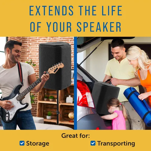 Vista 2 de Maplefield Funda acolchada negra para altavoz compatible con Bose S1 Pro, solapa de mango de transporte para altavoz Bluetooth, protección
